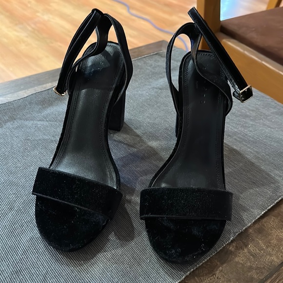 Sandro Velvet Sandals - Picture 1 of 6
